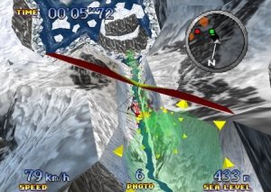 Pilotwings 64 Hang Glider Everfrost Island Hang gliding through Everfrost Island