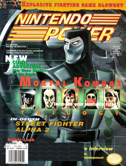 Mortal Kombat Trilogy Nintendo Power Cover