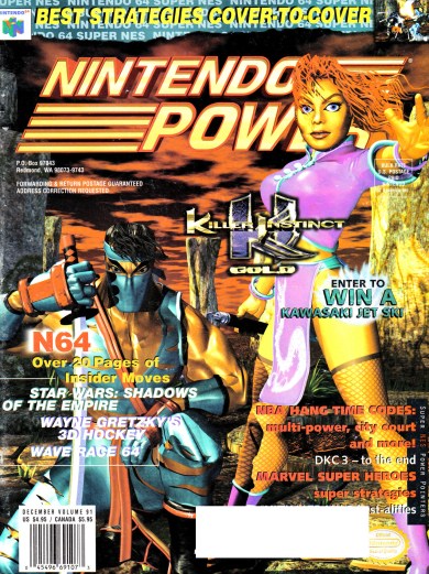 Nintendo Power December Cover - Killer Instinct